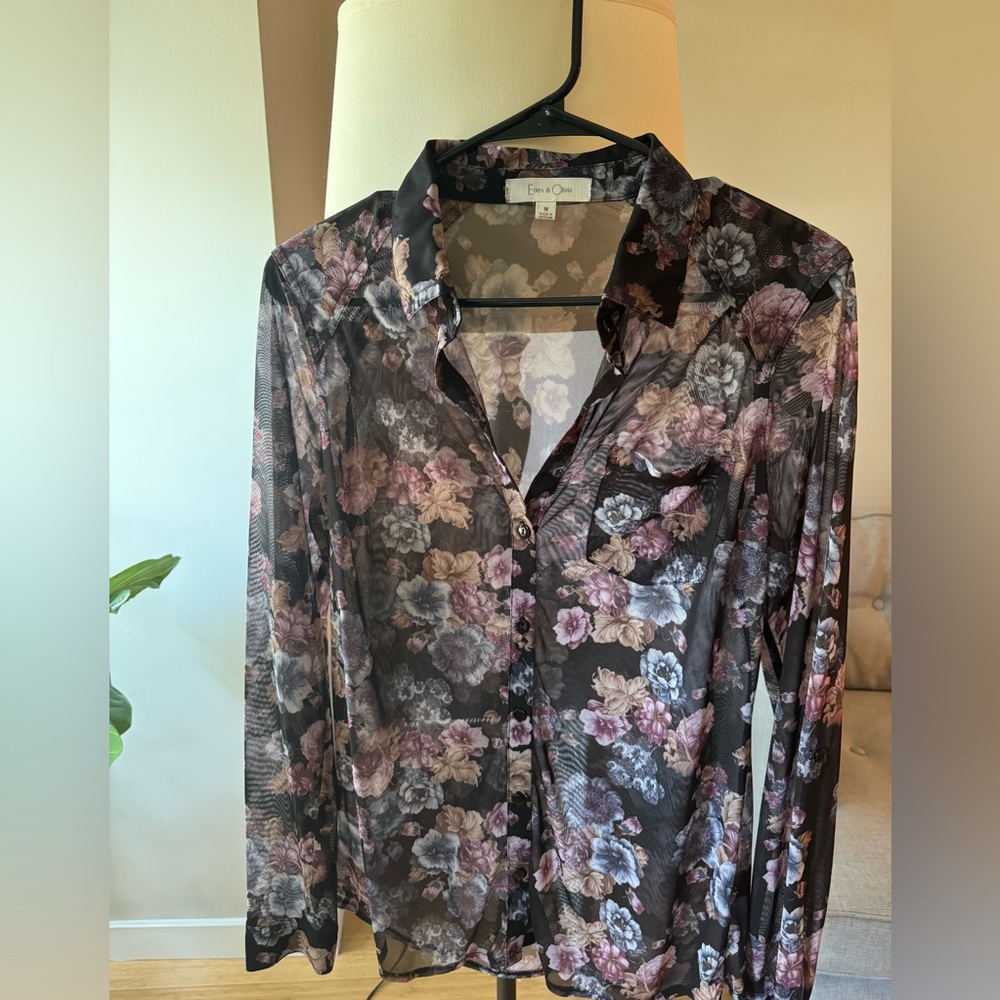 Eden & Olivia Sheer Blouse